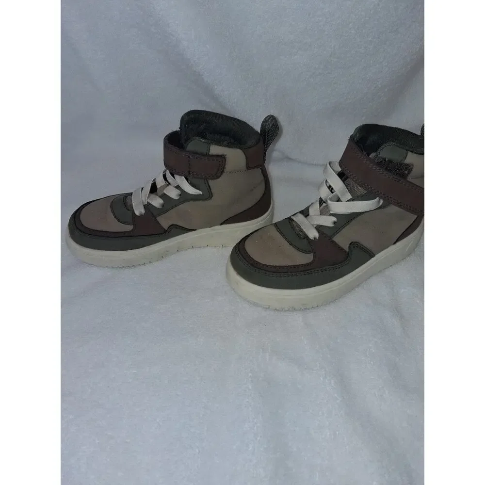 H&M Keith Haring Kid’s Brown High Top Shoes Size 10-EU Kids Boys & ❤️ Pre-owned